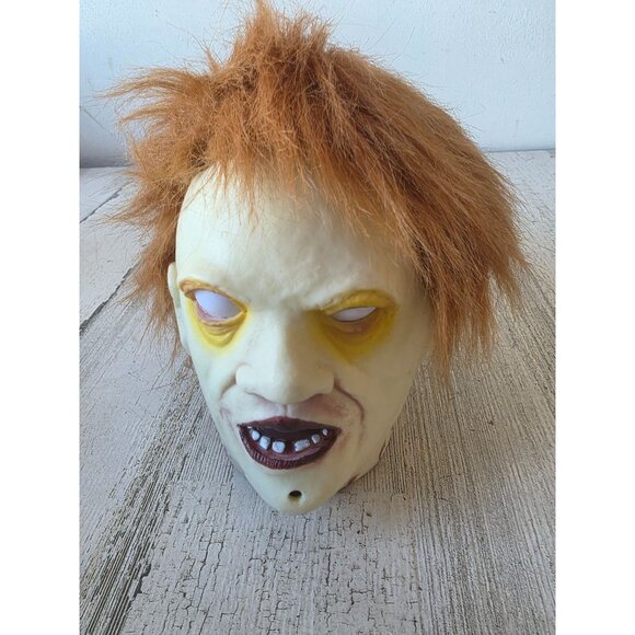 Vintage gemmy micheal meyers moaning beheaded Halloween head light up animated H - Picture 4 of 8